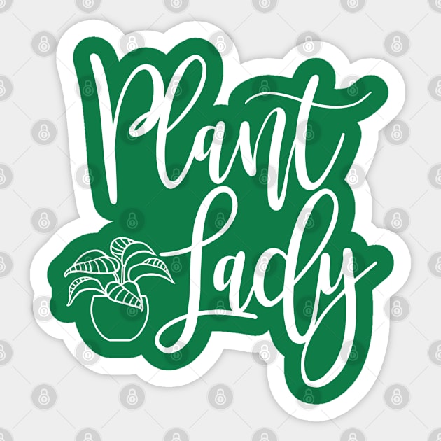 Funny Plant Lover Gift Plant Lady Sticker by kmcollectible